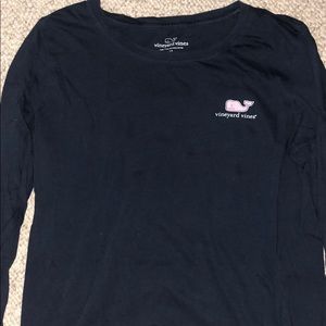 Navy blue vineyard vines long sleeve